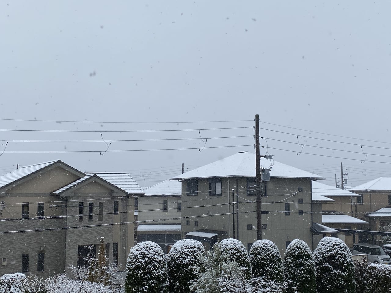 生駒市の積雪