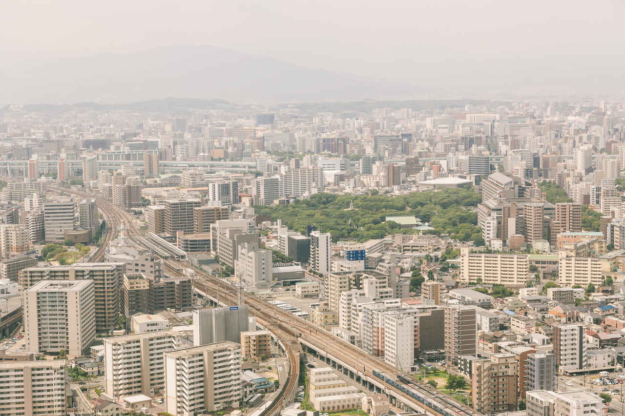 PM2.5飛んでるの風景