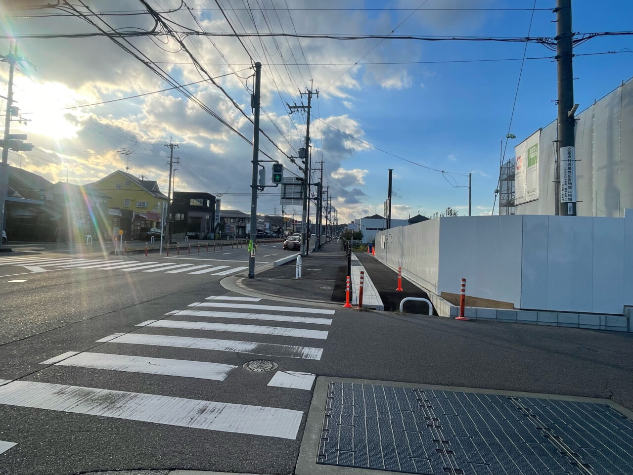 中和幹線沿いで建設中のスターバックス奈良香芝店