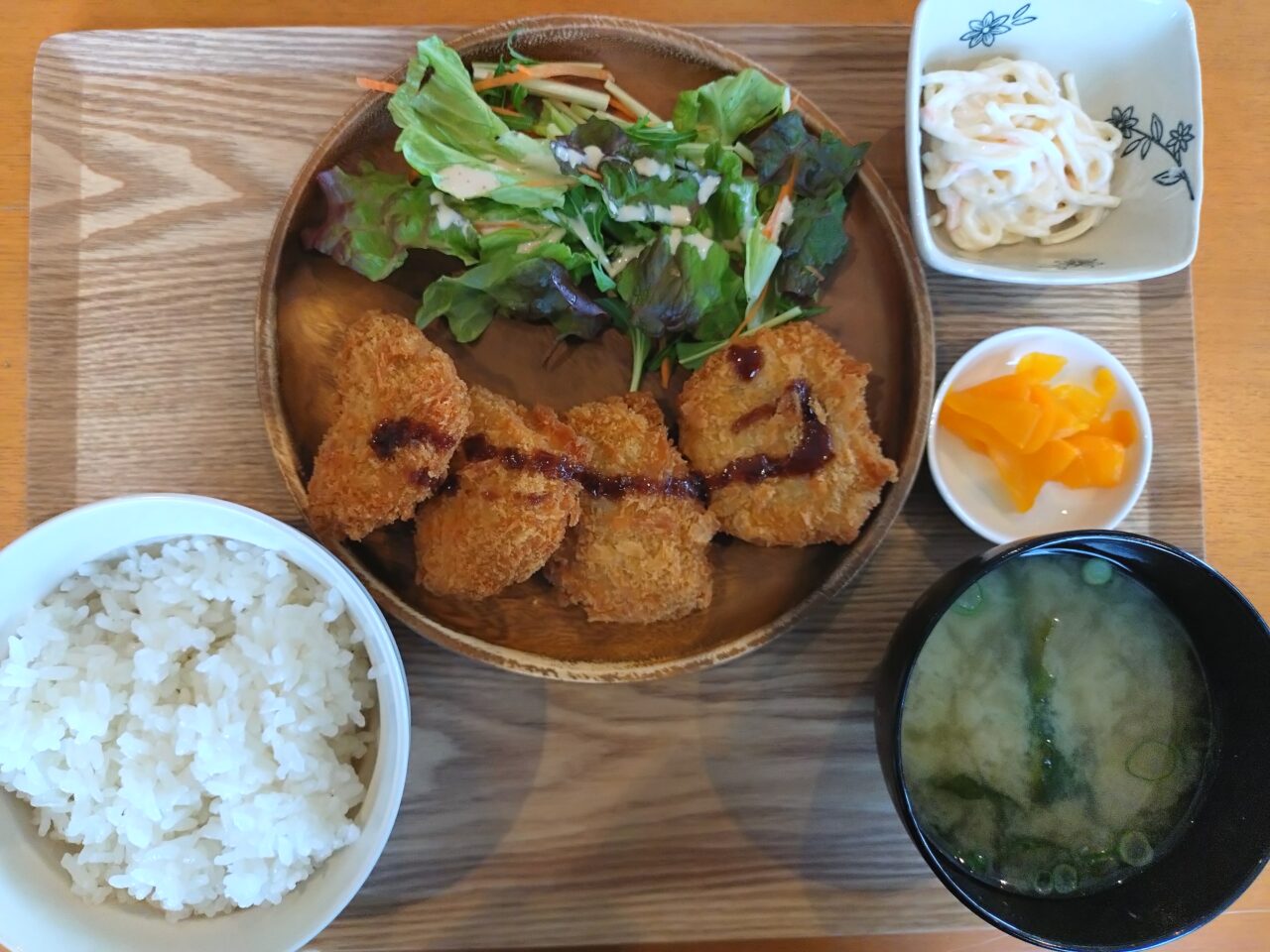 ふたかみふれあい食堂　和-nagomi-の一口かつ定食