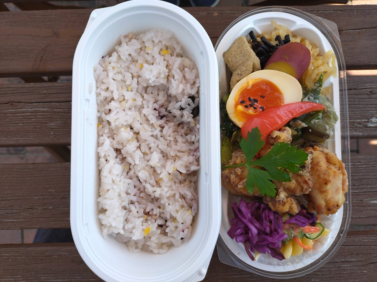 豆豆菜菜の塩こうじからあげ弁当