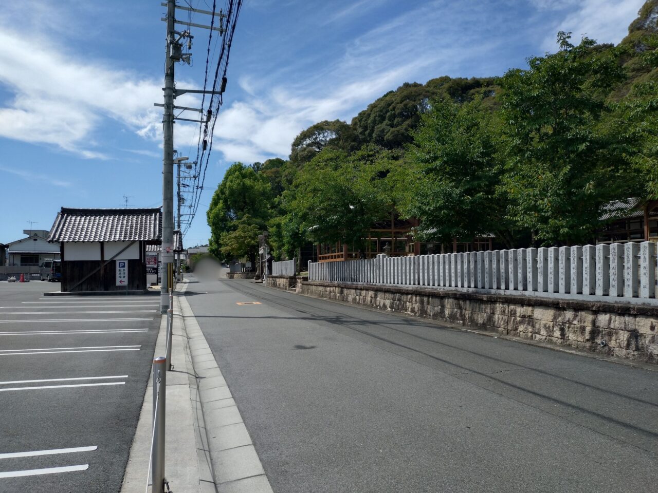 往馬大社駐車場